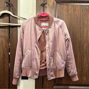 Abercrombie satin bomber